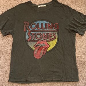 Free People Rolling Stones Graphic Tee - Black
